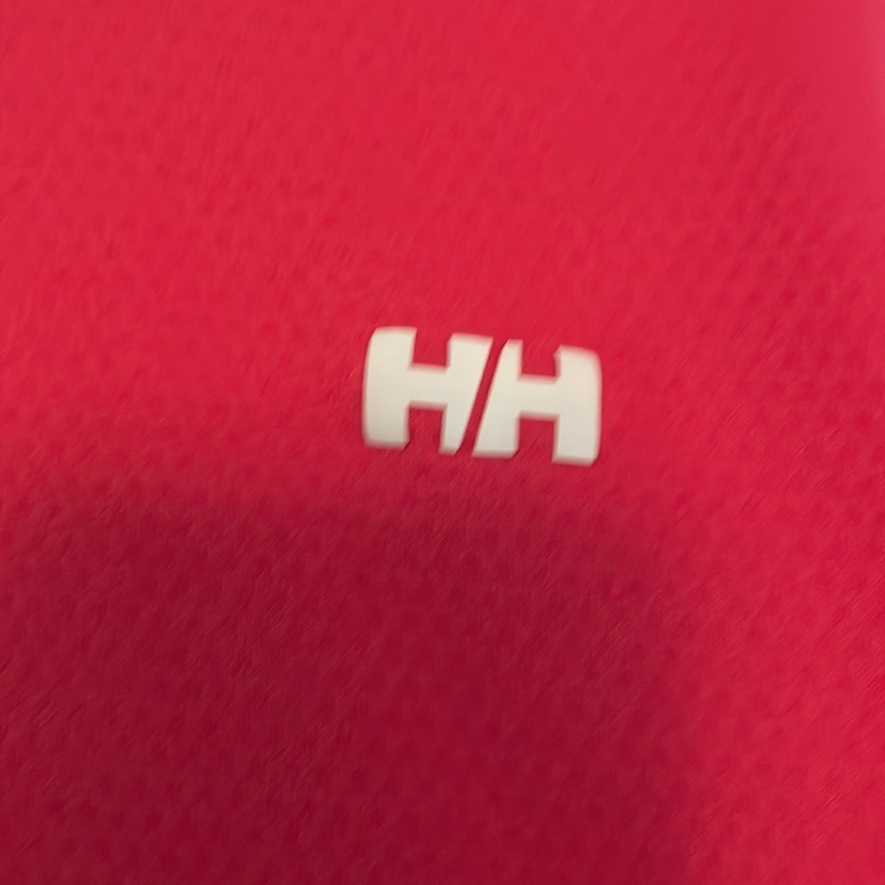 Helly Hansen pink base layer king sleeve shirt w/ black/white stripe on sleeve M - Picture 4 of 9